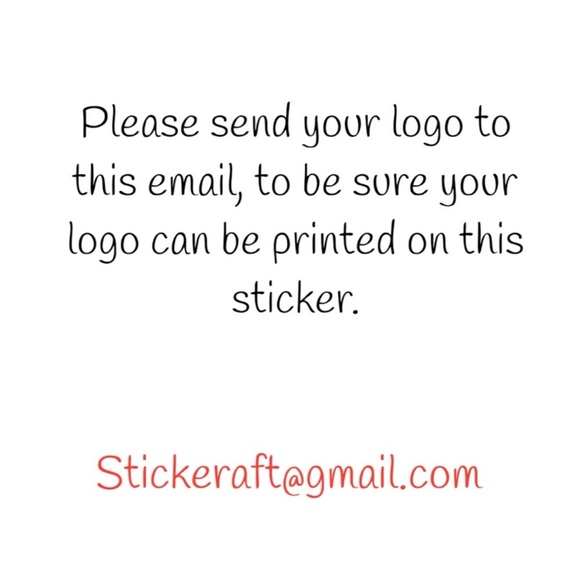 Custom sticker with your text personalized Label for Business 2" - Picture 3 of 3